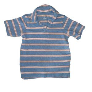 Lands' End Short Sleeve Stripped Polo Shirt